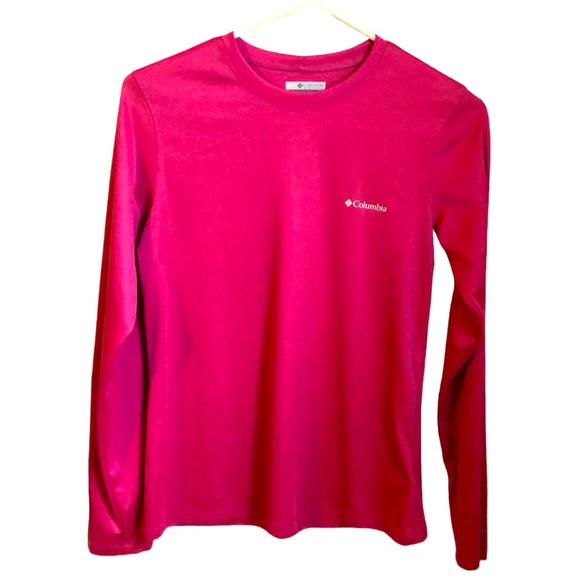 Columbia Rapid Creek Long Sleeve 50 UPF Omni Shade Pink Sun Shirt Womens S/P - Picture 1 of 5